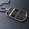 To My Son Gift From Dad | Never Forget This | Dog Tag Necklace | Anniversary Gift