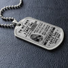 To My Son - This Old Lion Will Always Have Your Back, DogTag Necklace Gift to Son