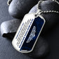 To My Beautiful Daughter - Straighten Your Crown, Dogtag Necklace