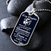 To My Daughter From Dad | Remember Whose Daughter You Are | Dog Tag Necklace