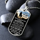 To My Beautiful Daughter - Carry You In My Heart, Dogtag Necklace Gift From Dad