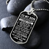 To My Son Gift From Dad | I Believe In You | Dog Tag Necklace