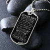 To My Son | You Will Never Lose | Dog Tag Necklace