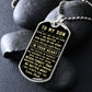 To My Son Gift From Dad | Never Forget That | Engraved Dog Tag