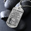 Grandpa To Grandson | Beautiful Inside And Out | Dog Tag Necklace | Christmas Gift For Grandson