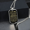 To My Son Gift From Dad | Just Follow Your Heart | Son Gifts Dog Tag Necklace