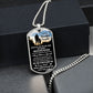 To My Beautiful Daughter - Carry You In My Heart, Dogtag Necklace Gift From Dad