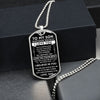 To My Son Gift From Dad | Never Forget That | Dog Tag Necklace | Anniversary Gift