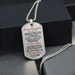 To My Daughter Gift From Dad | Sometimes It's Hard | Dog Tag Necklace