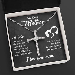 My Dear Mother | Sweetest Gift | CZ Cross