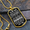 To My Son | Always Carry You In My Heart | Dog Tag Necklace | Gift for Son from Dad