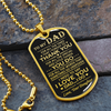 To My Dad | I Need To Say | Dog Tag Necklace