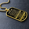 To My Son - Proud Of You, DogTag Necklace Gift Son