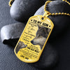 Son This Old Wolf, Dog Tag Necklace, Gift For Son From Dad, Christmas Gift Idea