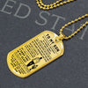 To My Son - My Little Boy Yesterday, DogTag Necklace Gift For Son