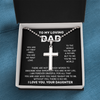 To My Loving Dad | You Are The World | Stainless Cross Necklace