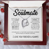 To My Soulmate | The Day I Met You My Live Changed | Forever Love Necklace