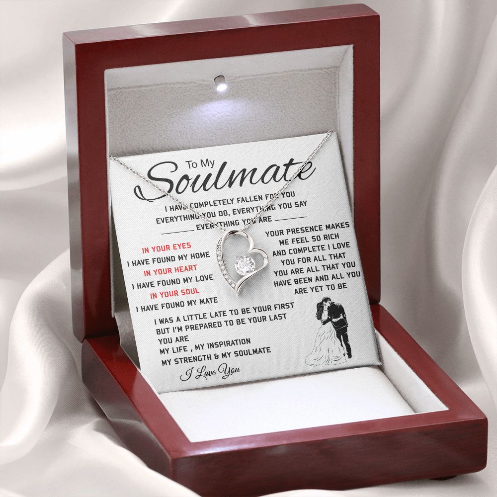 To My Soulmate, Everything You Are, Forever Love Necklace, Romantic Gift For Your Soulmate