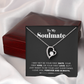 To My Soulmate Necklace, Gift for Girlfriend, Soulmate gift from Boyfriend, Christmas Birthday Valentine's Gift