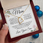 To My Loving Mom - Love You With All Of My Heart, Forever Love Necklace