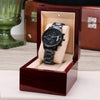 Son I Can Promise, Engraved Design Black Watch, Christmas Gift for Son from Mom