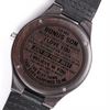 To My Bonus Son | Never Forget I Love You | Engraved Wooden Watch
