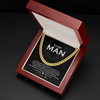 To My Man Cuban Link Chain Necklace, Gift for Man, Christmas Gift for Husband, Boyfriend Gift Ideas