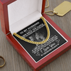 To My Husband Cuban Link Chain Gift, Anniversary Gift for Husband, Gift Ideas for Husband, Christmas Valentines Gift Ideas