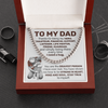 To My Dad | Strong In Heart | Cuban Link Chain