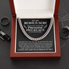 To My Bonus Son | Proud Of You | Cuban Link Chain Necklace