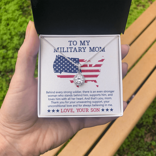 To My Military Mom | Stronger Woman | Eternal Hope Necklace