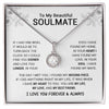 Soulmate I Have Found My Mate | Anniversary Gifts for Her | Eternal Hope Necklace