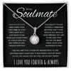 To My Soulmate | My Life My Love My Best Friend | Black Version | Eternal Hope Necklace