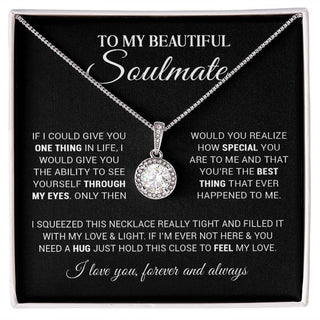 To My Beautiful Soulmate | You Are The Best Thing | Black Version | Eternal Hope Necklace