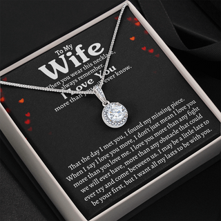 To My Wife | My Missing Piece | Eternal Hope Necklace