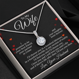 To My Wife | Naughty Lover Forever | Eternal Hope Necklace
