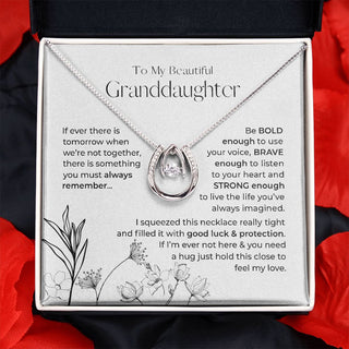 To My Granddaughter | Always Remember This | Lucky Necklace