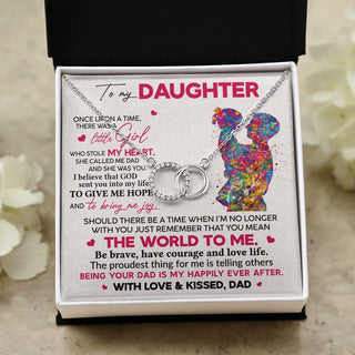 Daughter Bring Me Joy, Perfect Pair Necklace, Perfect Gift For Daughter From Dad