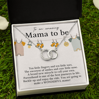 To An Amazing Mama To Be | Perfect Pair Necklace