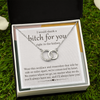 Friend Funny Gift | I'd Shank A Bitch For You | Perfect Pair Necklace