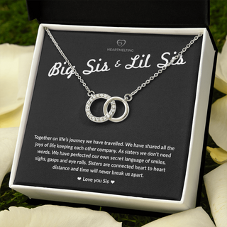 Big Sister & Little Sister Necklace, Sister Gift Ideas, Sister Gift from Sister