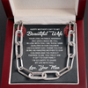 To My Beautiful Wife | Gift To Our Family | Forever Linked Necklace