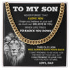 To My Son | I Believe In You | Cuban Link Chain Gift From Dad