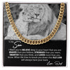 To My Son From Dad | This Old Lion Will Always Have Your Back | Cuban Link Chain
