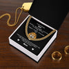 To My Son From Mom I Be Brave Have Love Life I Cuban Link Chain Necklace