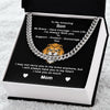 To My Son From Mom I Be Brave Have Love Life I Cuban Link Chain Necklace