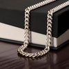 To My Son - Hold Your Head High, Cuban Link Chain Gift