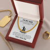 My Dad My Hero | Gift For Dad From Son | Cuban Link Chain