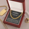 My Dear Grandson | Stay Strong | Gift For Grandson | Cuban Link Chain