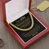 To My Son Gift From Dad | Most Beautiful Chapters | Cuban Link Chain Necklace